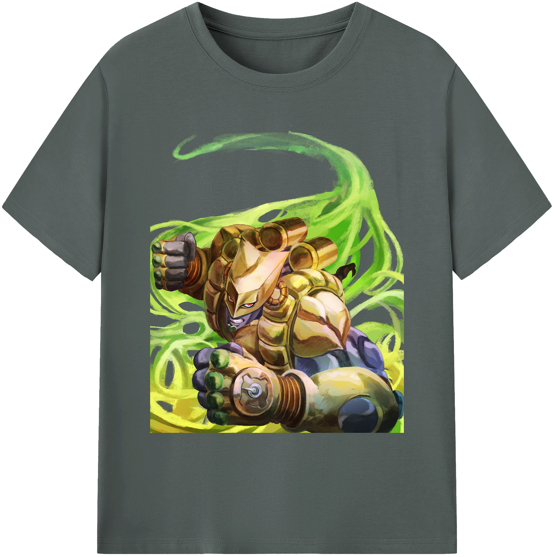 （画像用） ジョジョの奇妙な冒険 ディオ?ブランドー JoJo's Bizarre Adventure Dio Brando 綿100％ メンズ半袖Tシャツ｜肌触りやわらか＆通気性